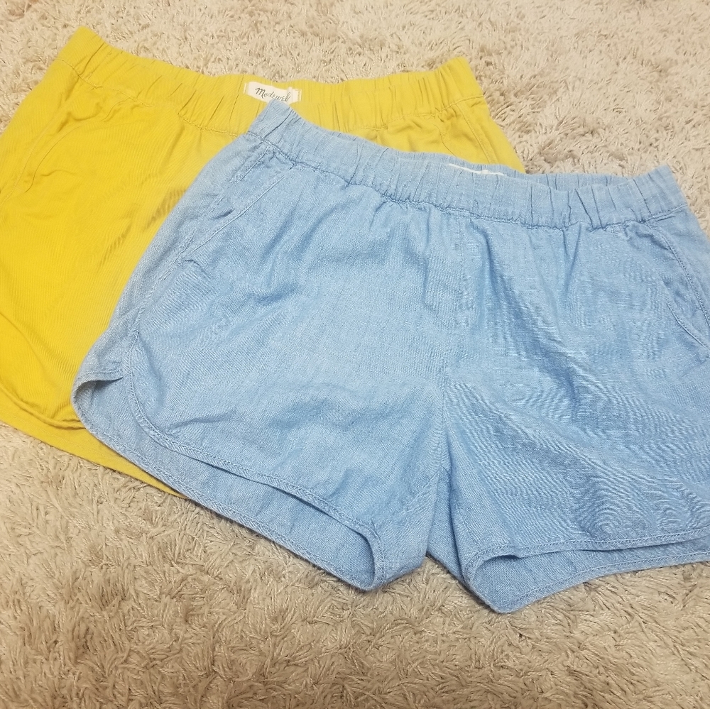 2 pairs of Madewell pull on shorts